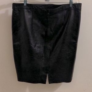 Saks Fifth Ave Little Black Skirt (leather